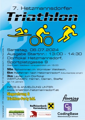 Flyer Triathlon Hetzmannsdorf 2024